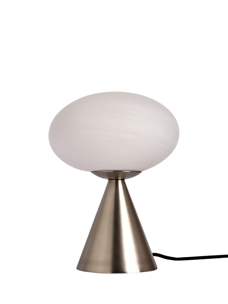MADE Caleb glass orb table lamp in silver (British brand)