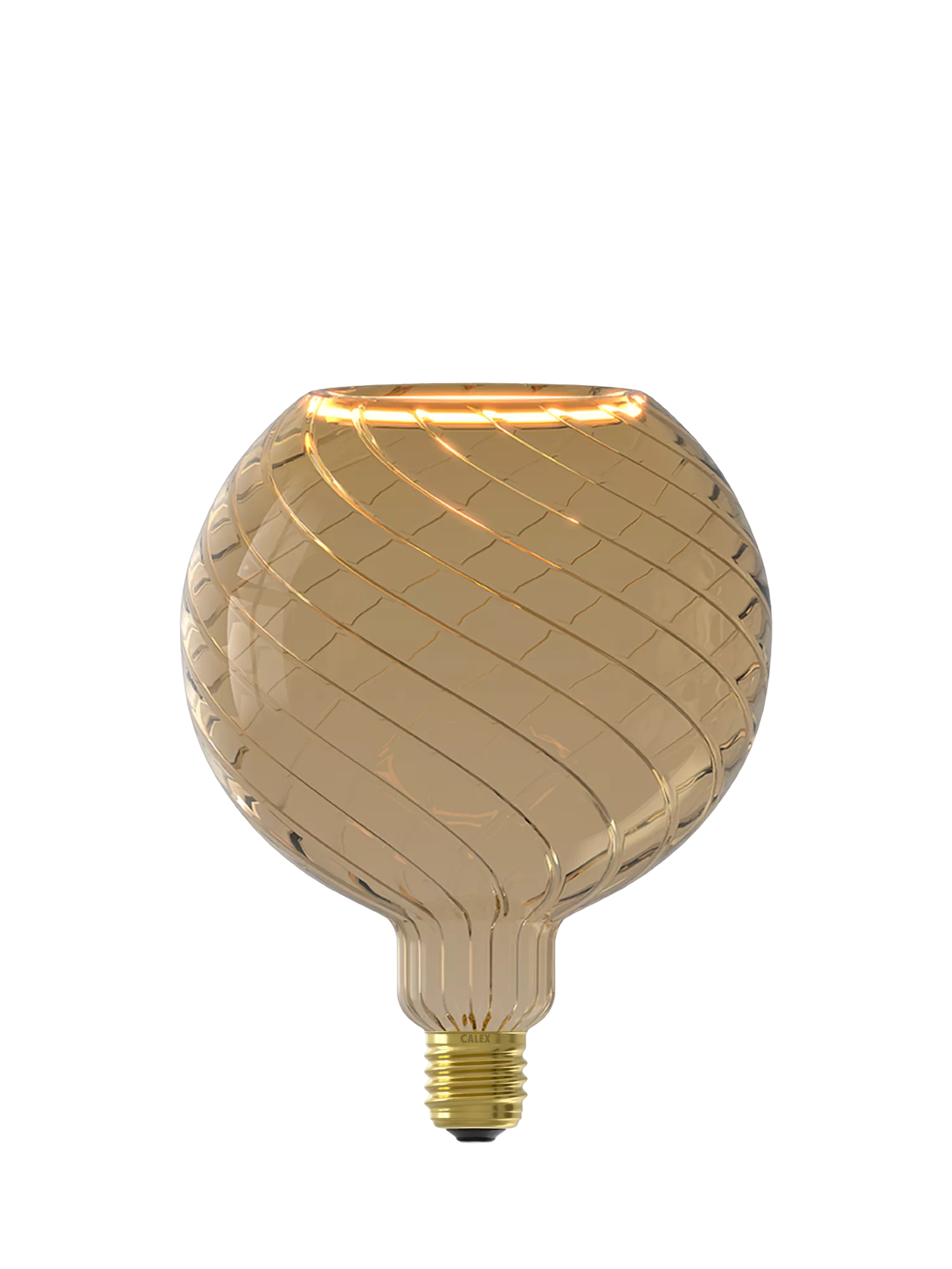 Calex Aura Avero smoked glass LED globe bulb - British product