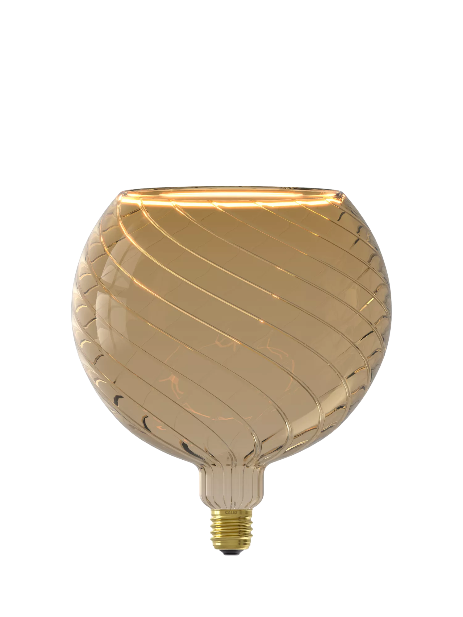 Calex Aura Tavira LED globe bulb grey smoke 6W, imported from the UK