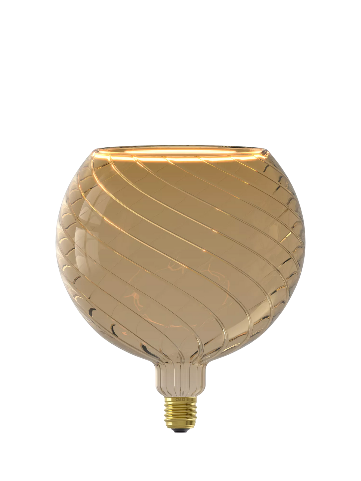 Calex Aura Tavira LED globe bulb grey smoke 6W, imported from the UK