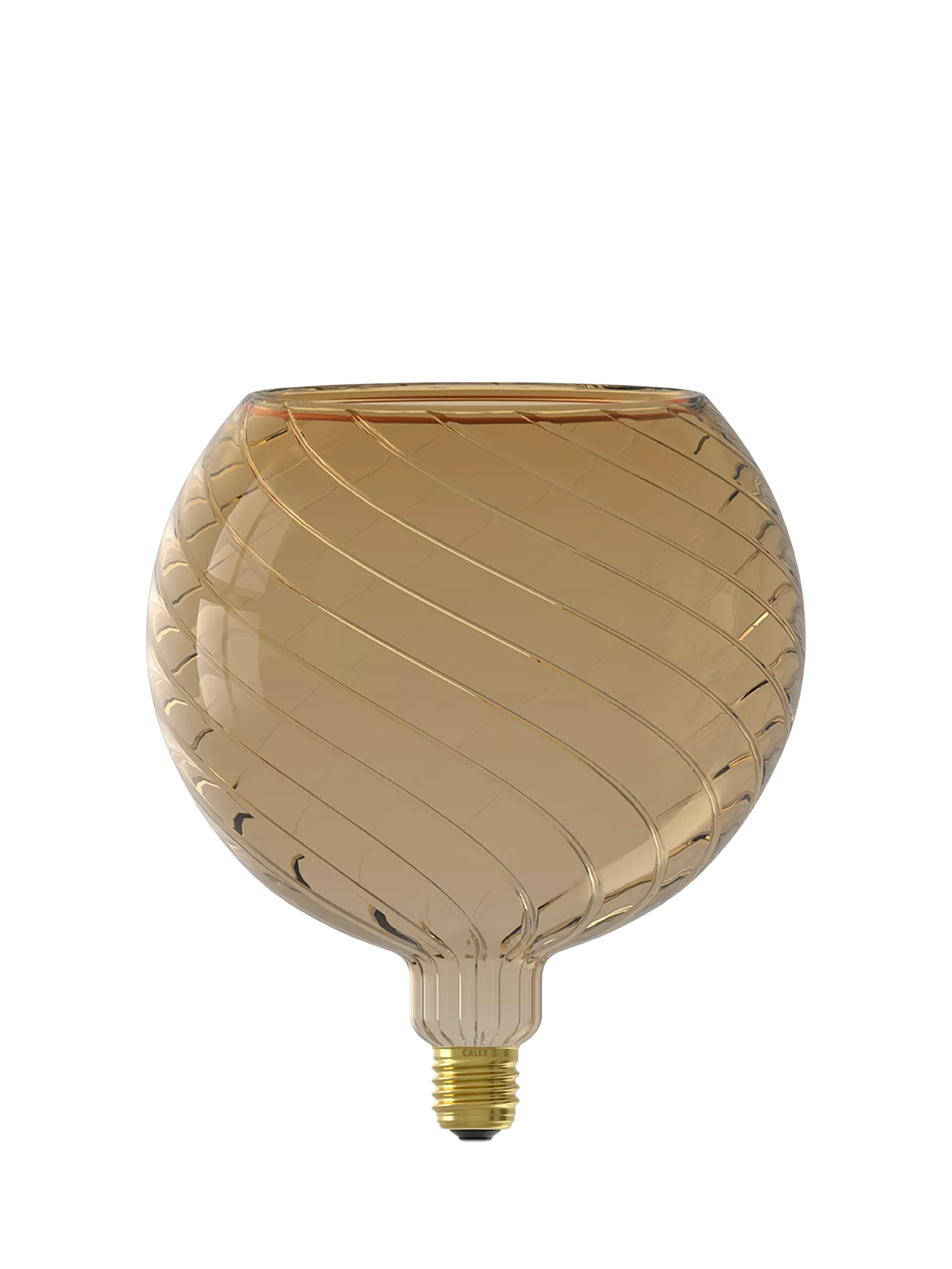 Calex Aura Tavira LED globe bulb grey smoke 6W, imported from the UK