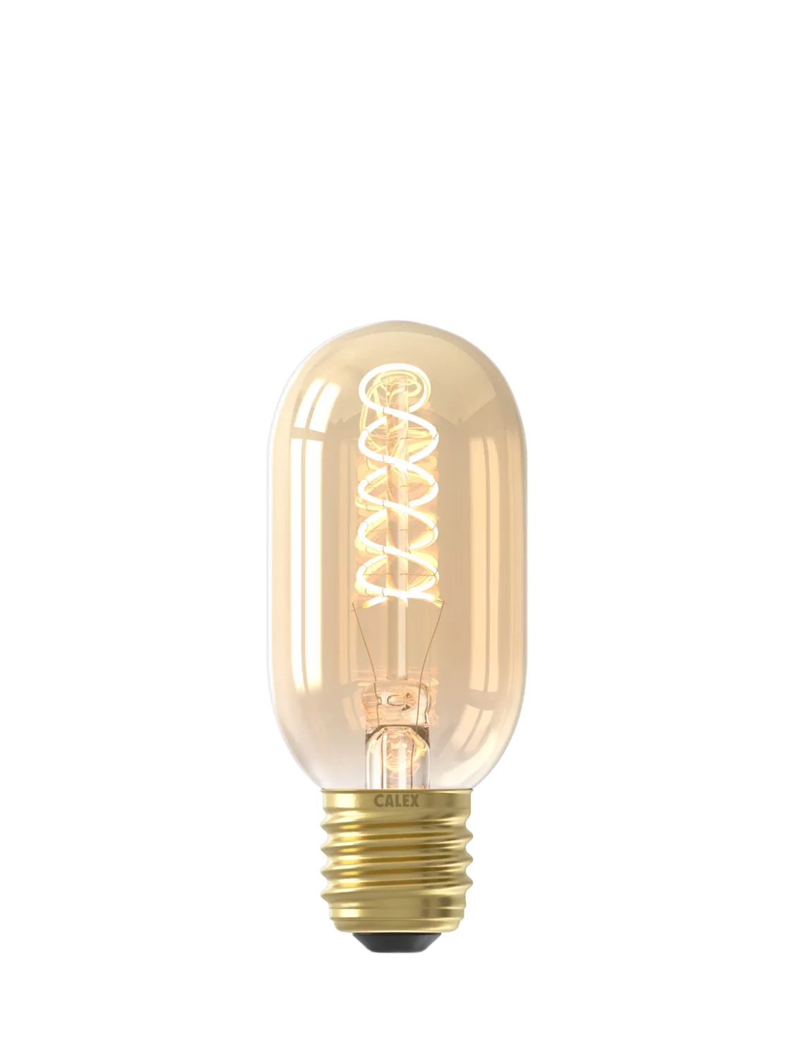 Calex tubular filament LED bulb gold tint 3.8W - British product