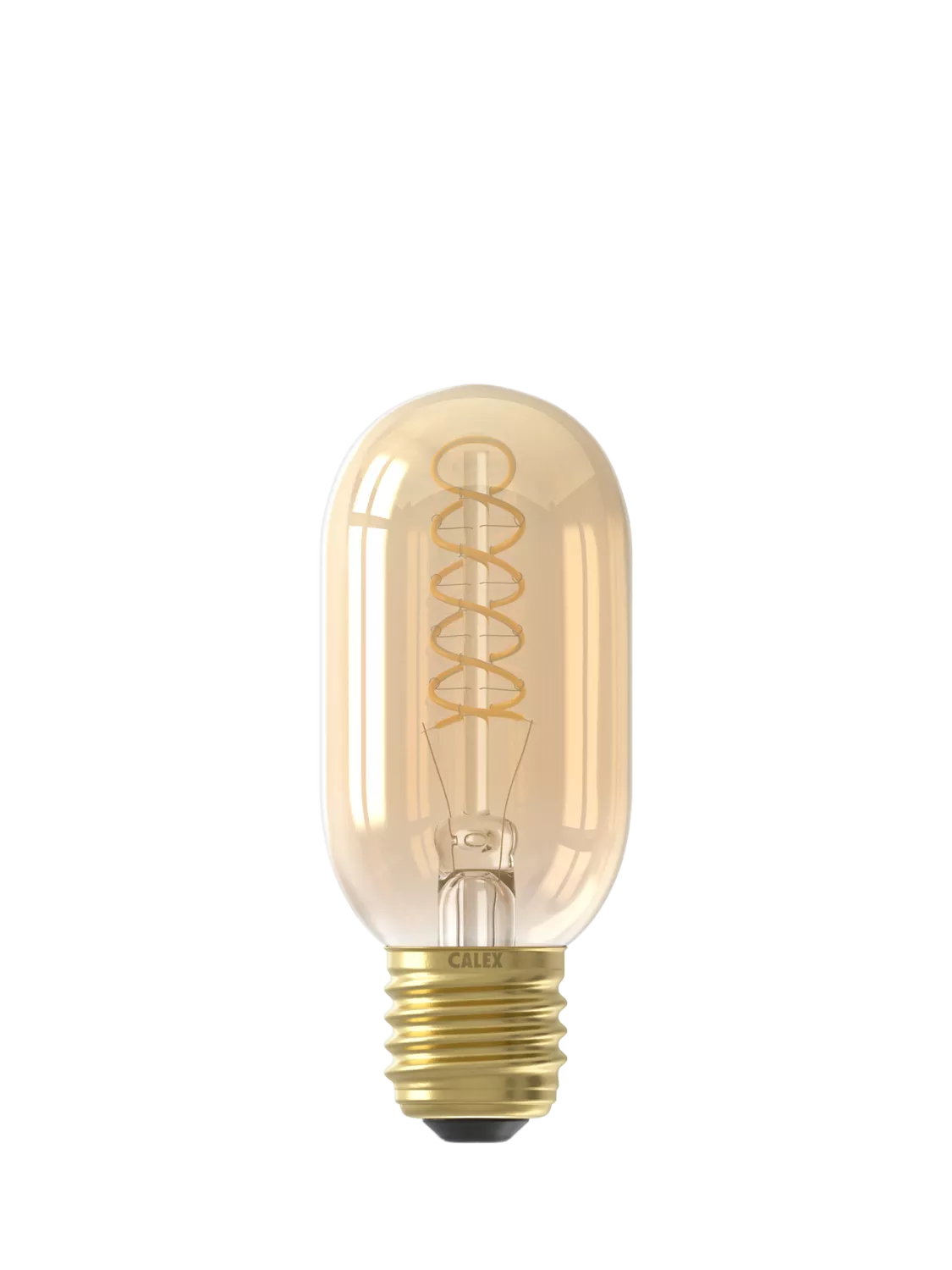 Calex tubular filament LED bulb gold tint 3.8W - British product