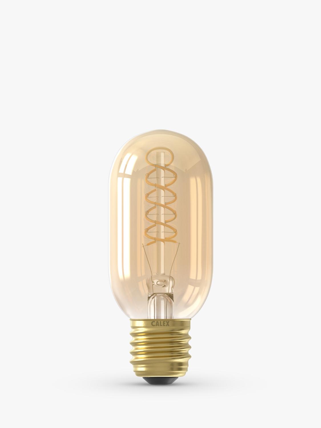Calex tubular filament LED bulb gold tint 3.8W - British product