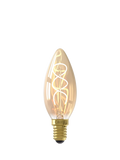 Calex 4W E14 LED tinted candle bulb, imported from the UK