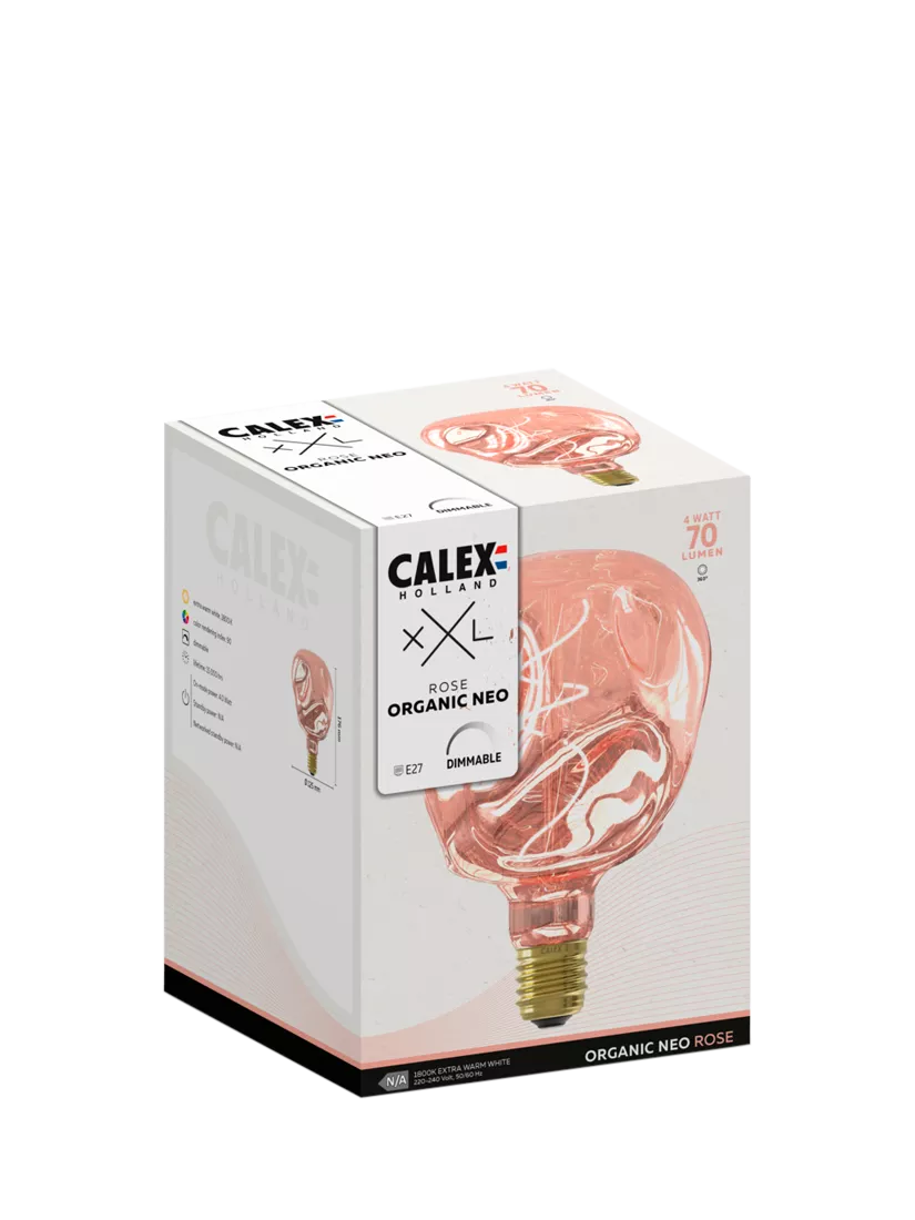 Calex pink rose dimmable LED bulb 4W E27 - British product