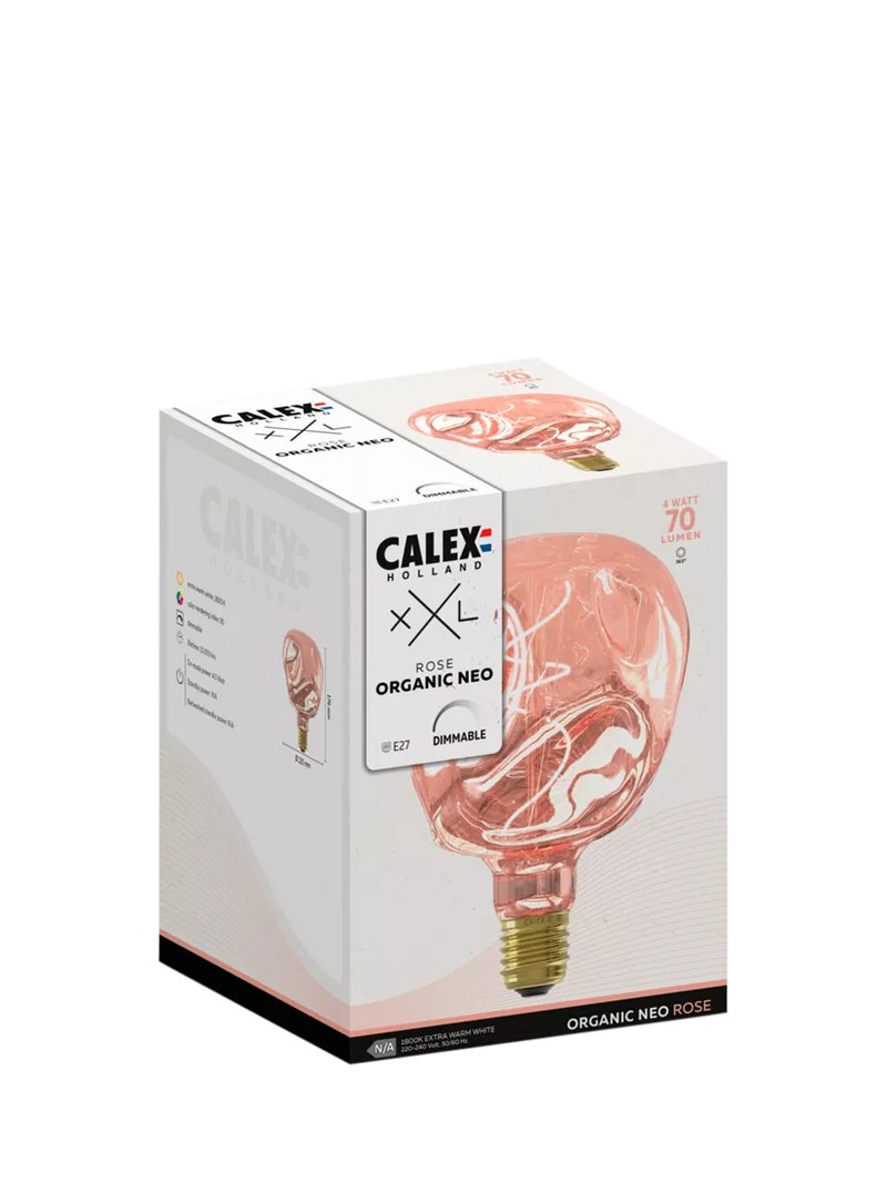 Calex pink rose dimmable LED bulb 4W E27 - British product