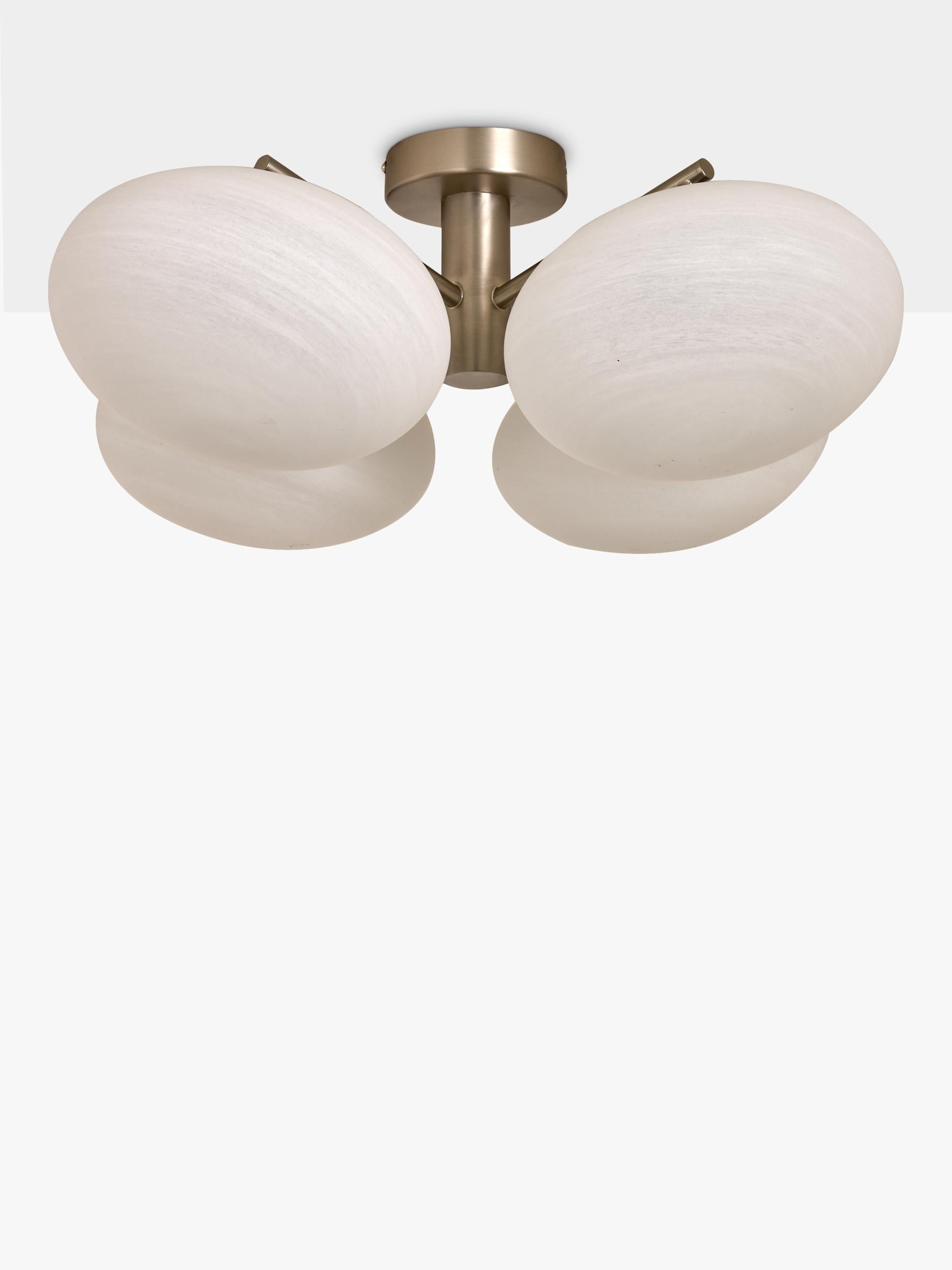 MADE Caleb ceiling light silver glass orbs, imported from the UK