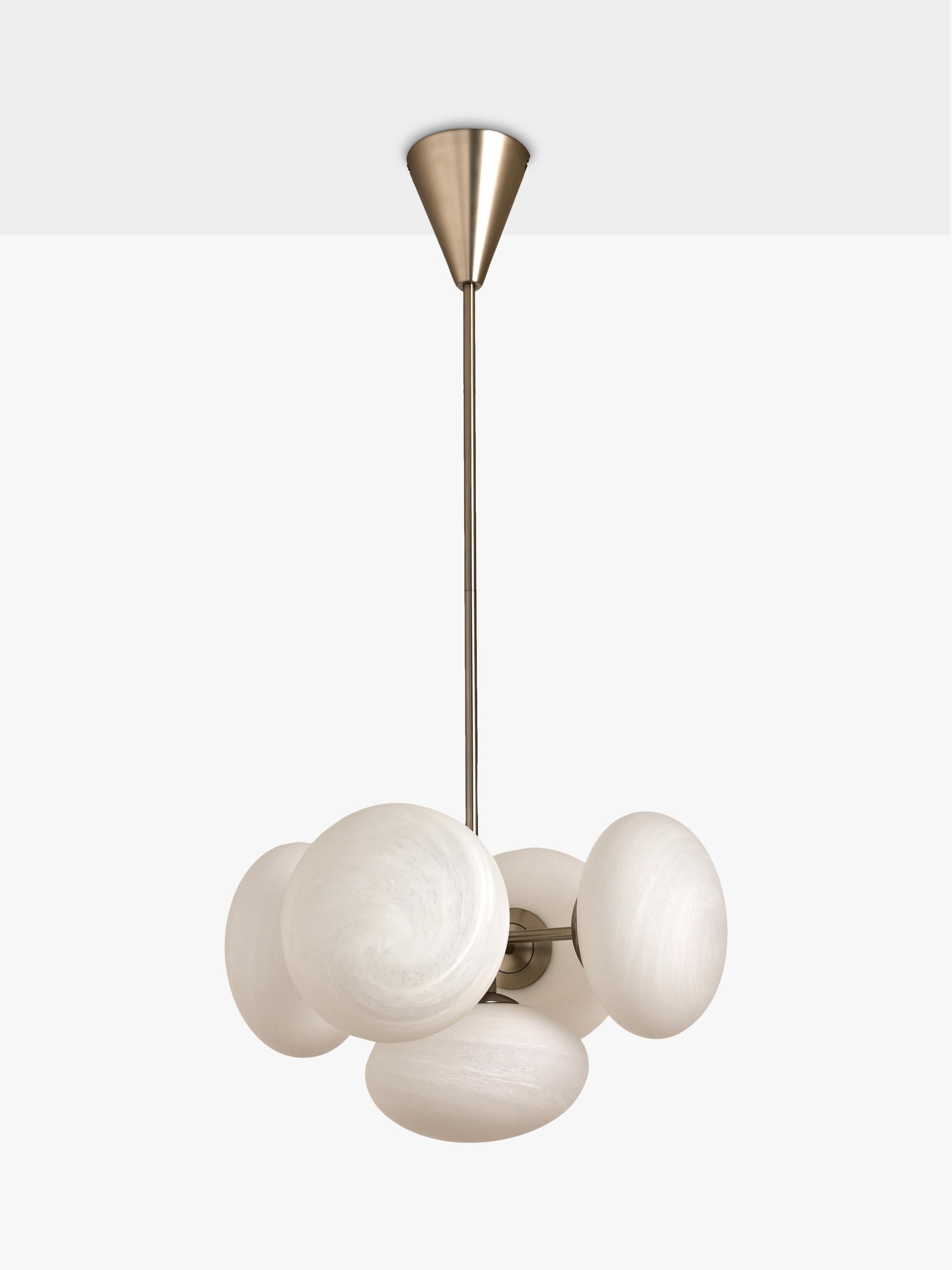 MADE Caleb glass orb pendant light silver, UK version