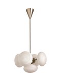 MADE Caleb glass orb pendant light silver, UK version