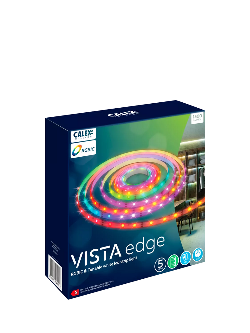 Calex multi-colour LED strip 5m, UK version