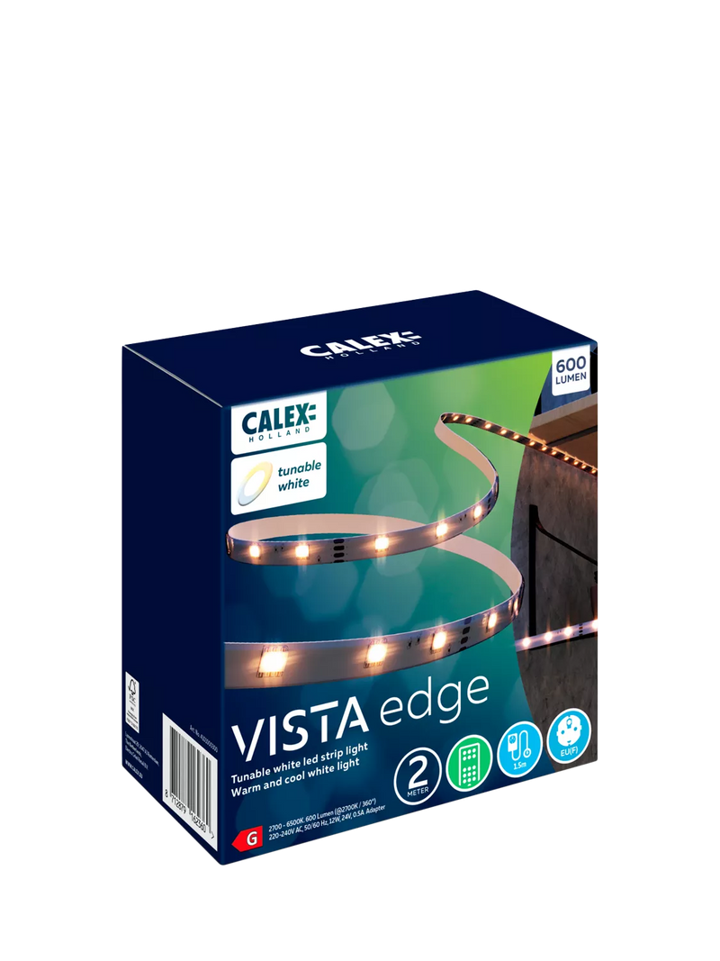 Calex Vista Edge tunable white LED strip 2m, UK version