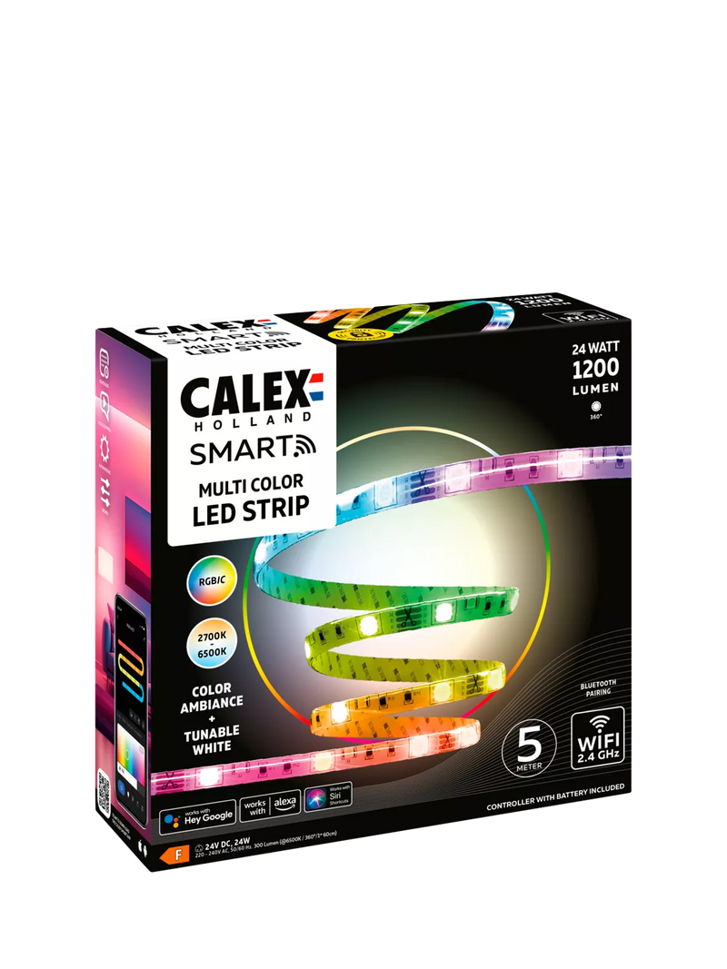Calex Smart Multi-Colour RGBIC LED Strip 5m, UK version