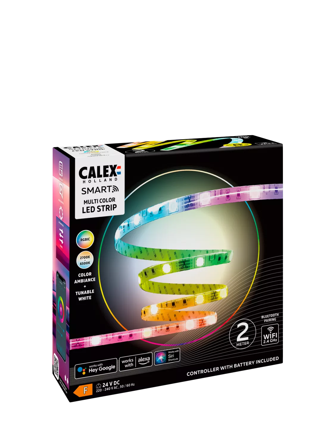 Calex Smart RGBIC LED Strip Light 2m (British brand)