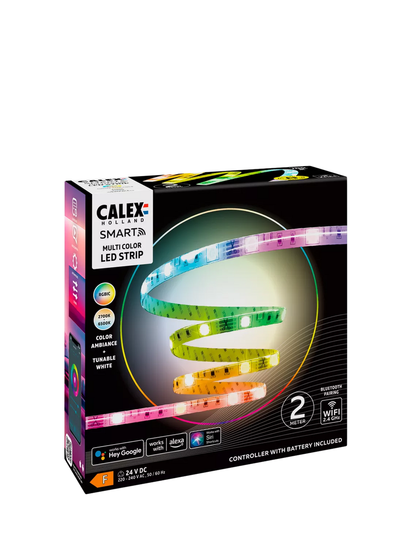 Calex Smart RGBIC LED Strip Light 2m (British brand)