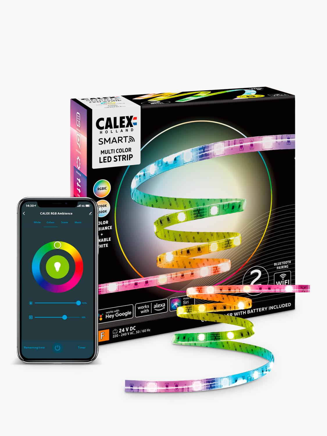 Calex Smart RGBIC LED Strip Light 2m (British brand)