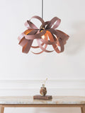 Tom Raffield Cove Skipper pendant light, stained beech wood, imported from the UK