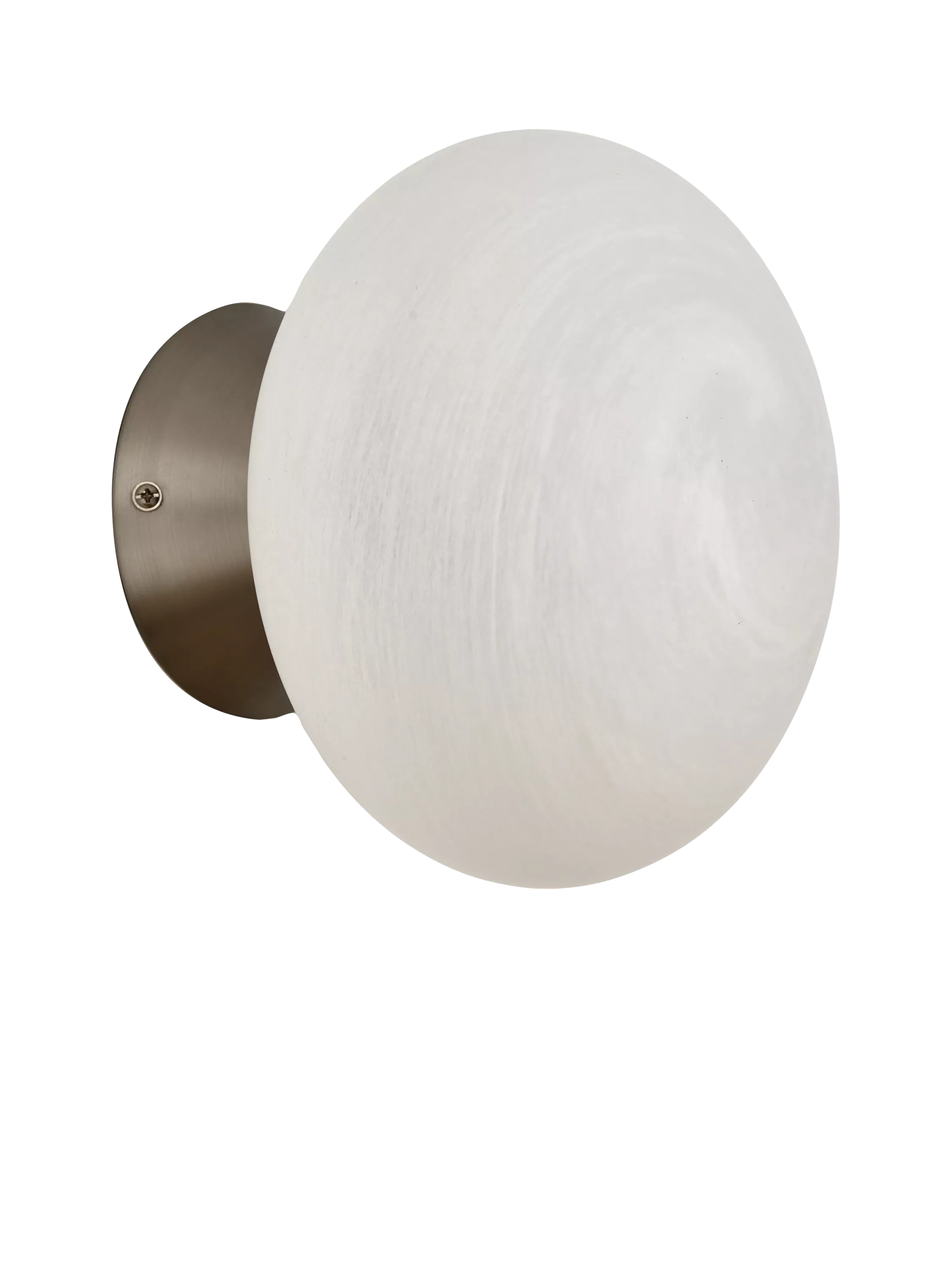MADE Caleb silver glass orb wall light, imported from the UK