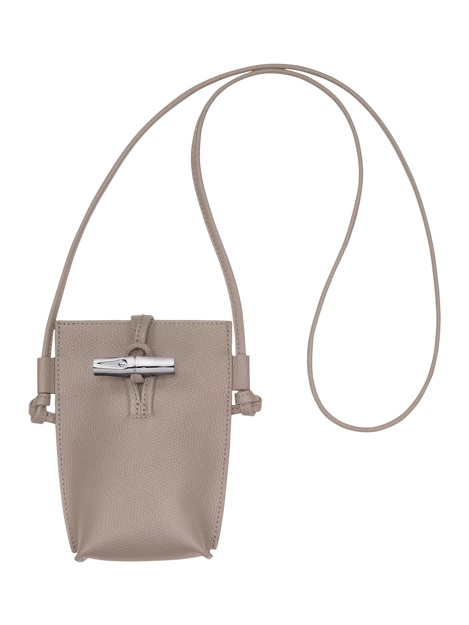 Longchamp Le Roseau Leather Phone Pouch
