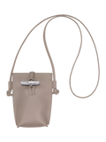 Longchamp Le Roseau Leather Phone Pouch