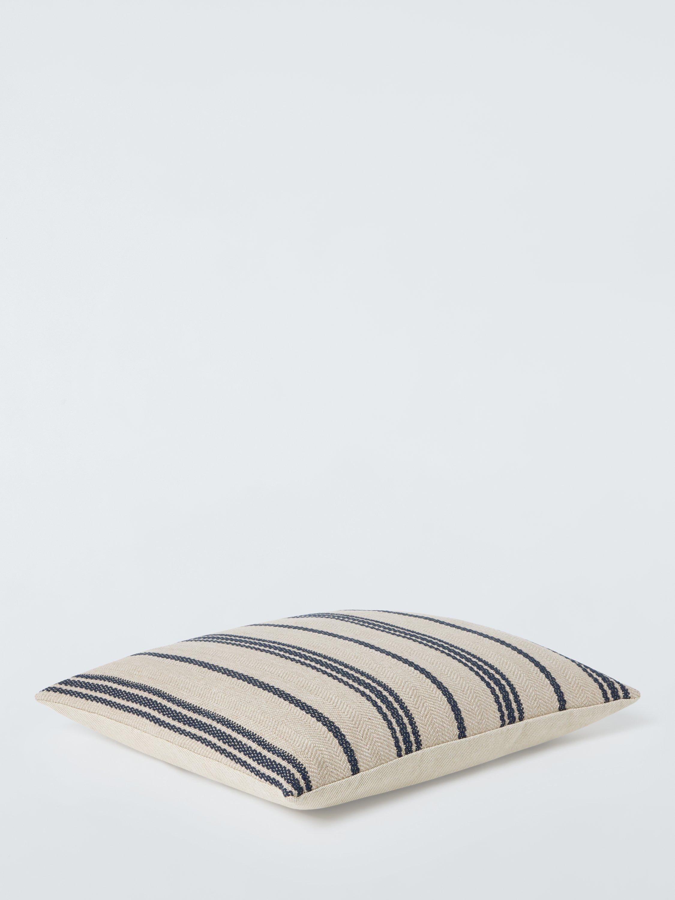 John Lewis Azzaro Raya Stripe Cushion Natural 50cm - British product