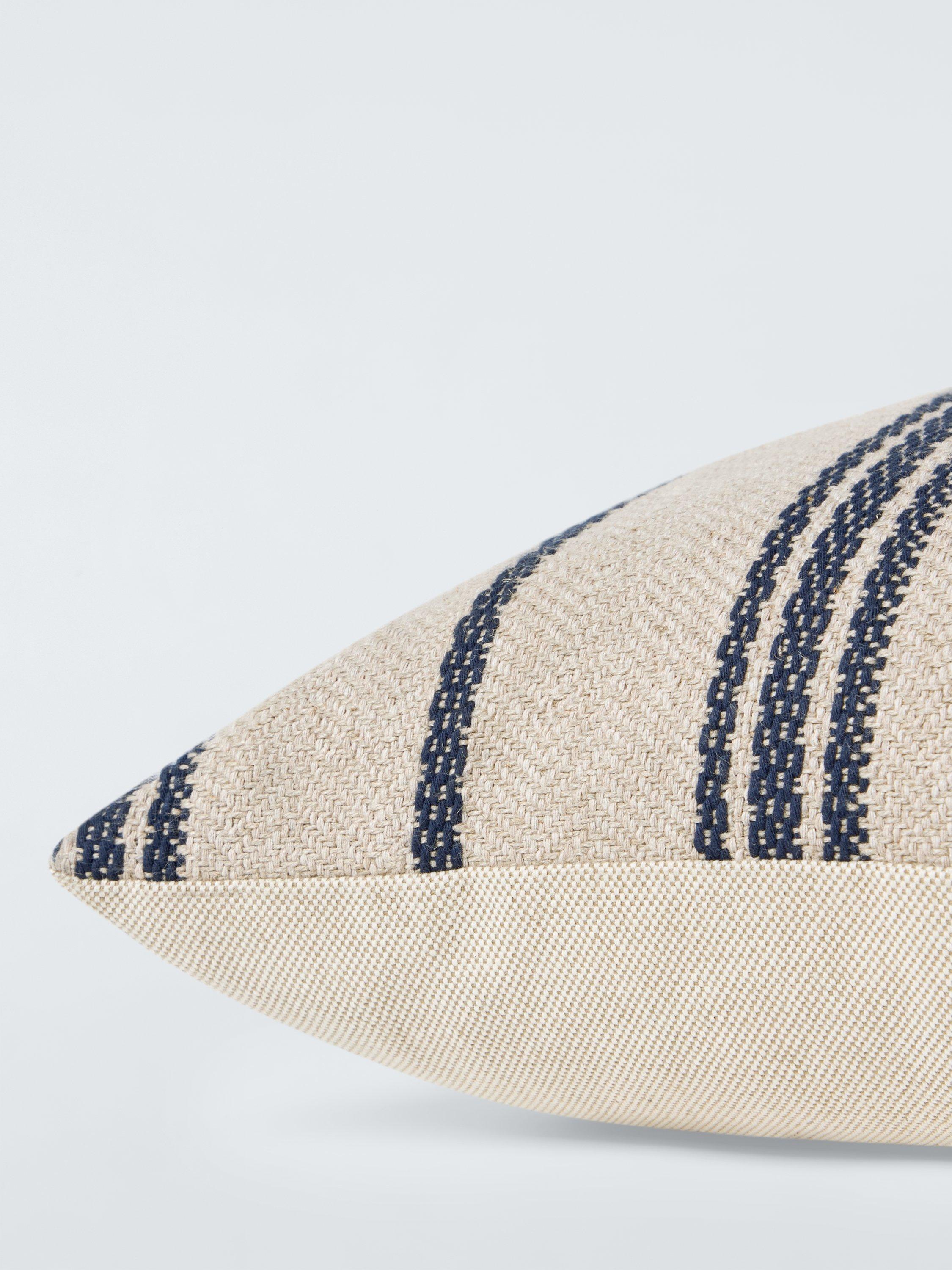 John Lewis Azzaro Raya Stripe Cushion Natural 50cm - British product