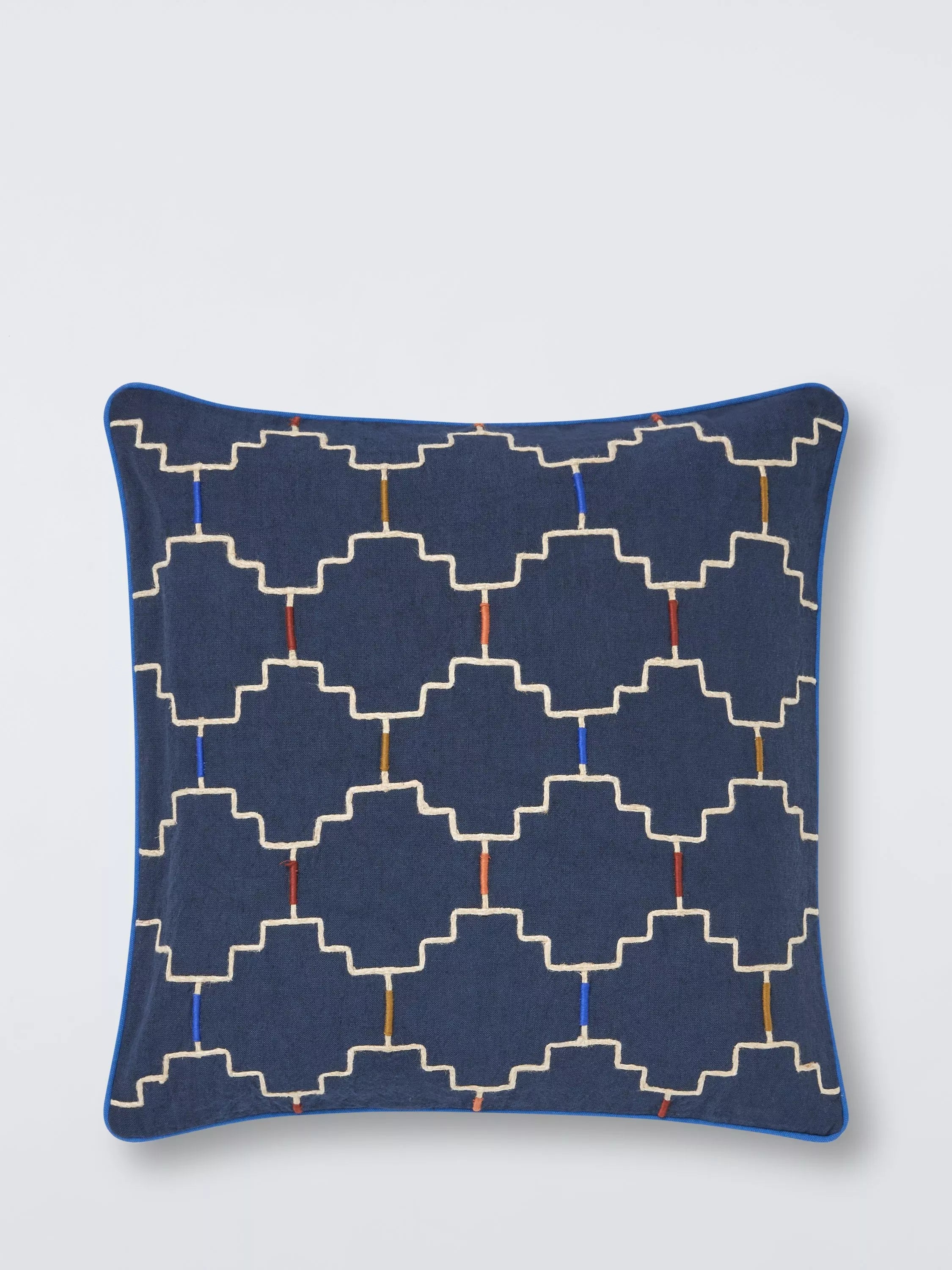 John Lewis Castillo Cushion, Indigo