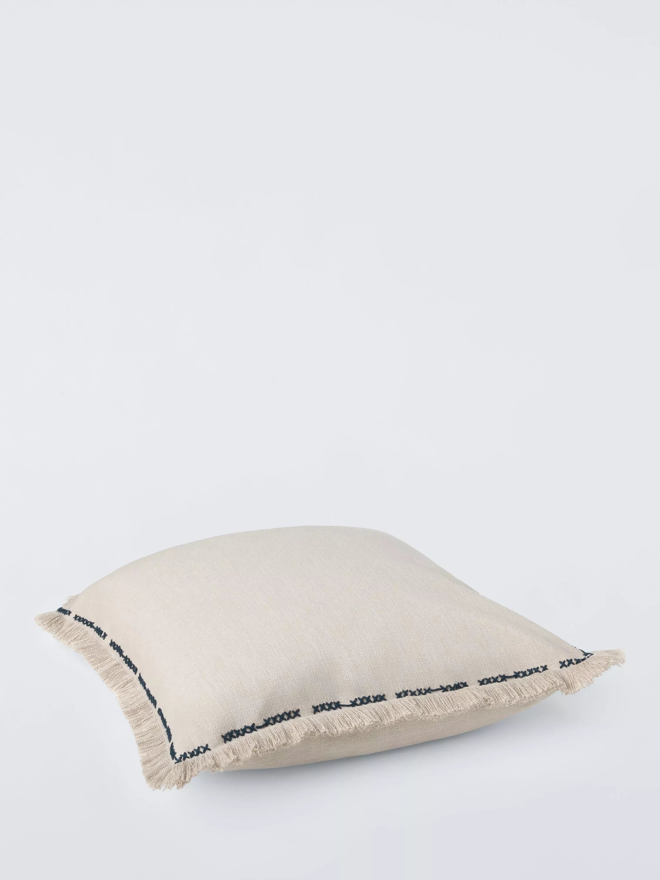 John Lewis cross stitch border cushion natural 50x50cm, imported from the UK