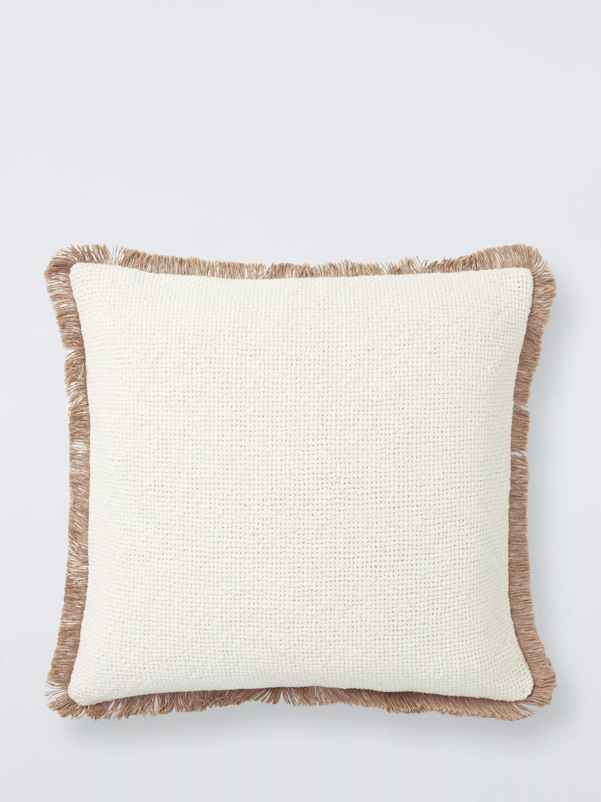 John Lewis fringed cotton cushion 45x45cm, UK version