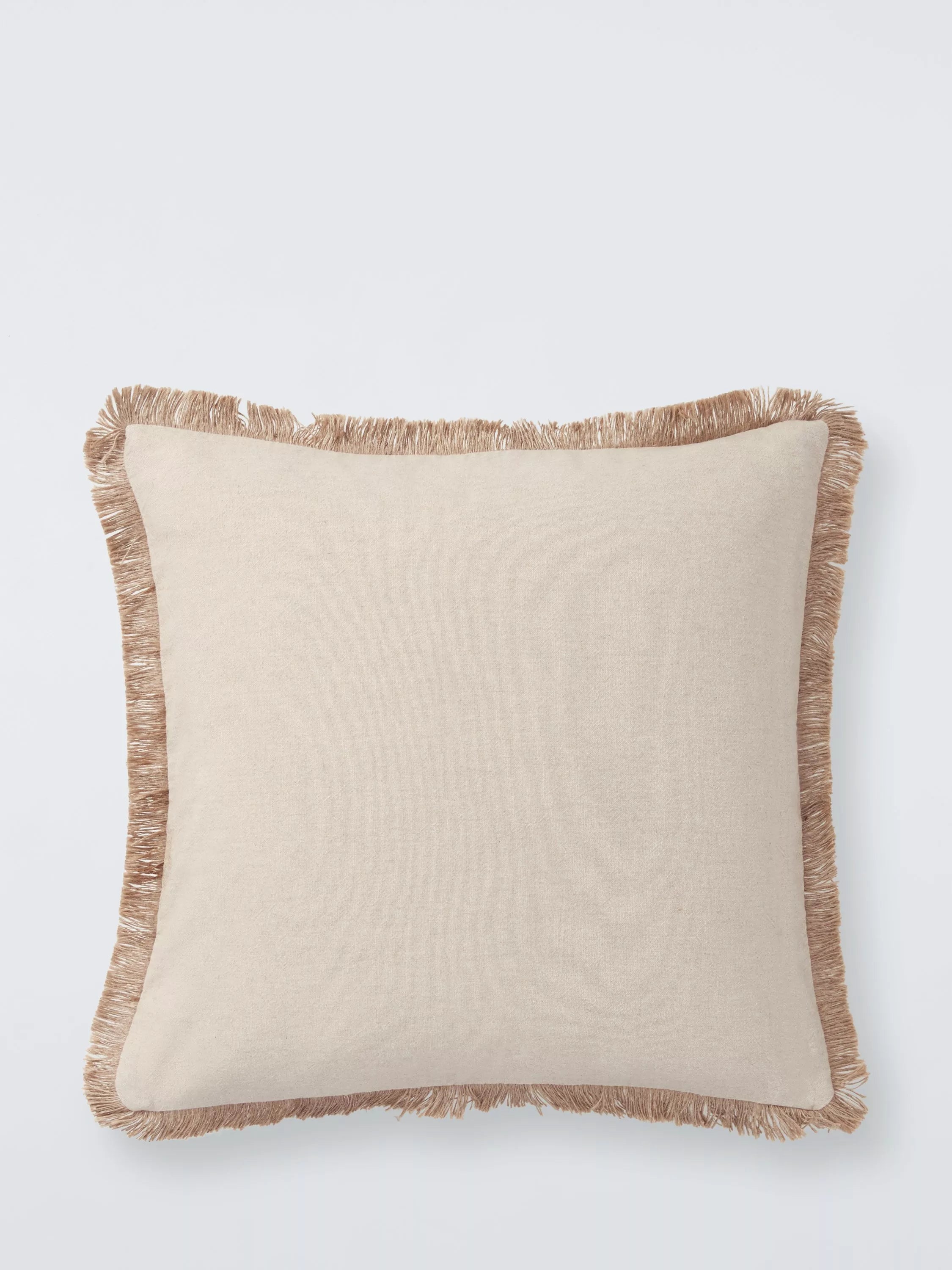 John Lewis fringed cotton cushion 45x45cm, UK version