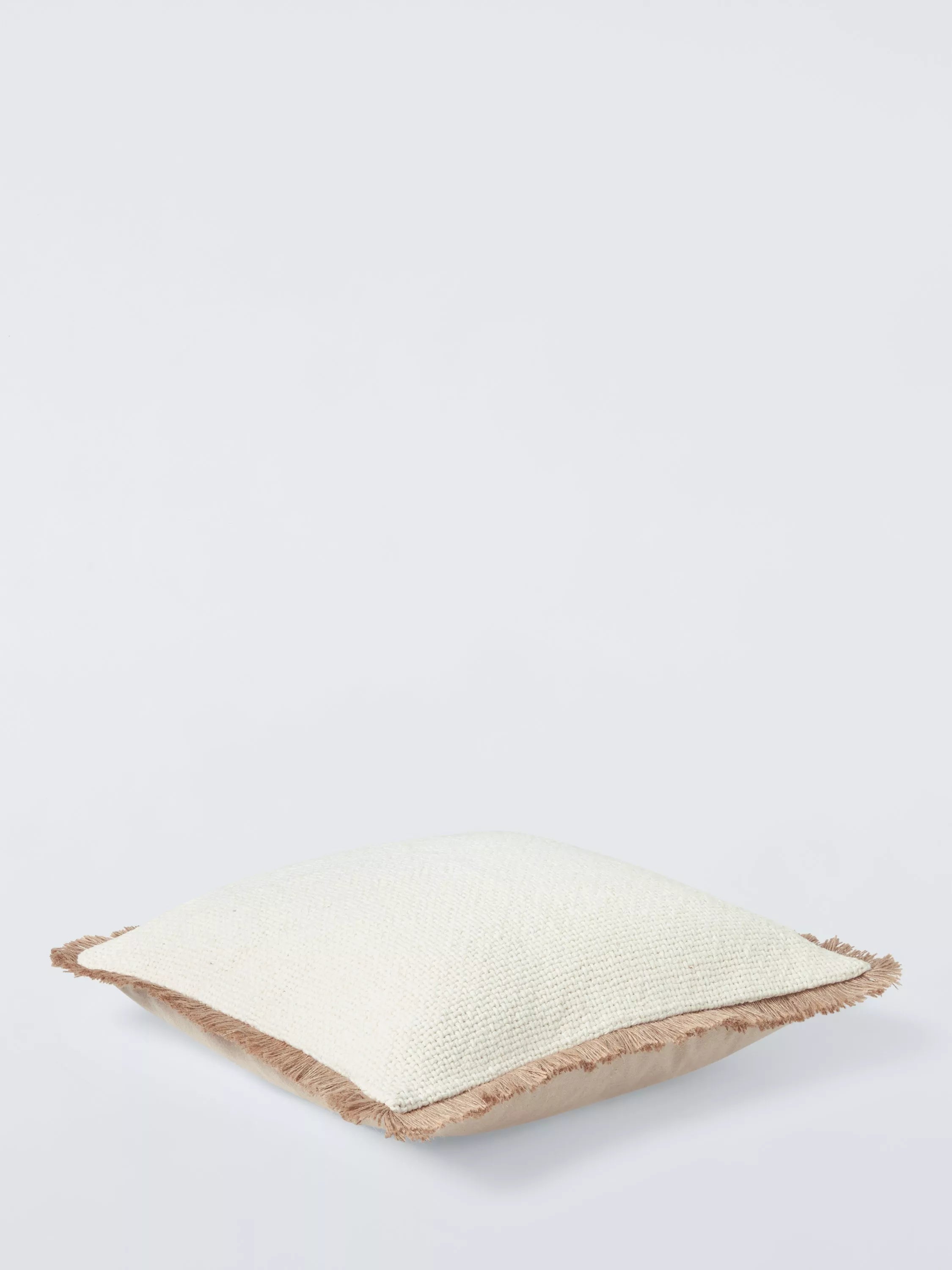 John Lewis fringed cotton cushion 45x45cm, UK version