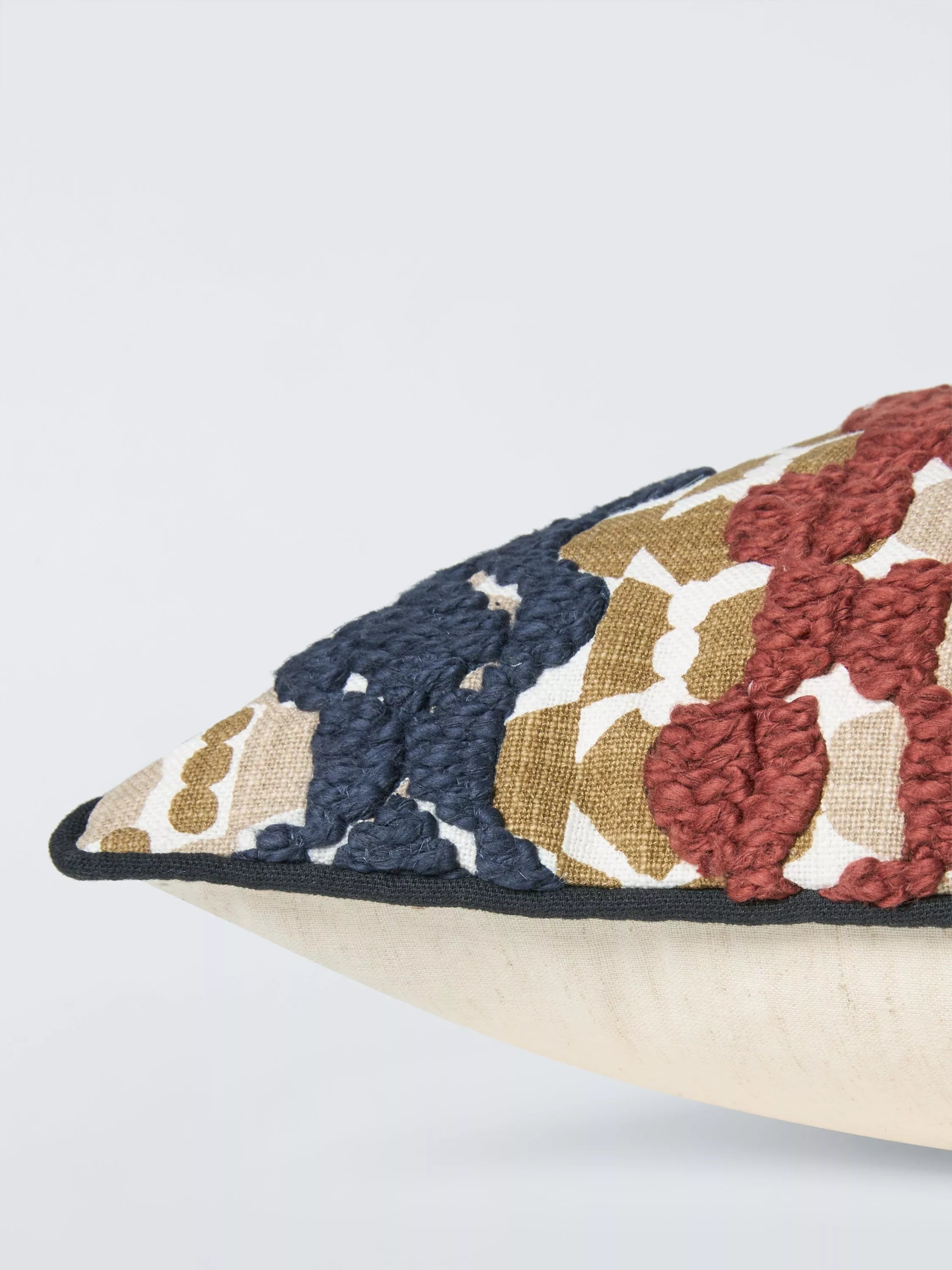 John Lewis Nyle Cushion multi embroidered lumbar cushion, UK version