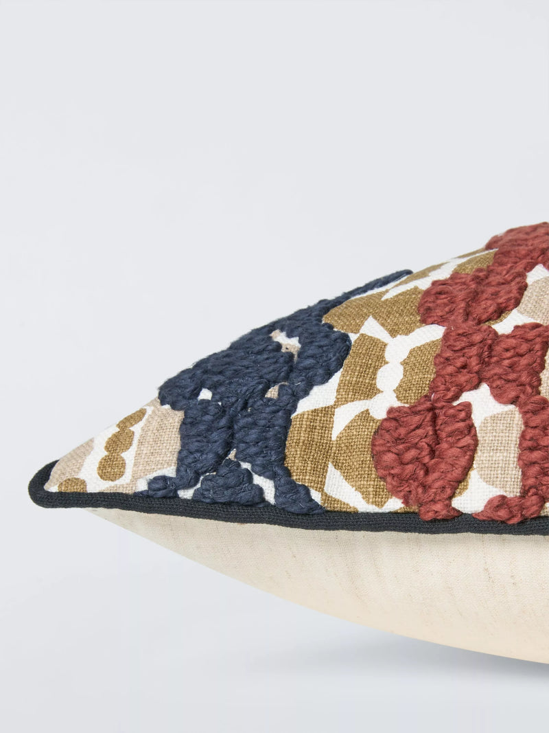 John Lewis Nyle Cushion multi embroidered lumbar cushion, UK version