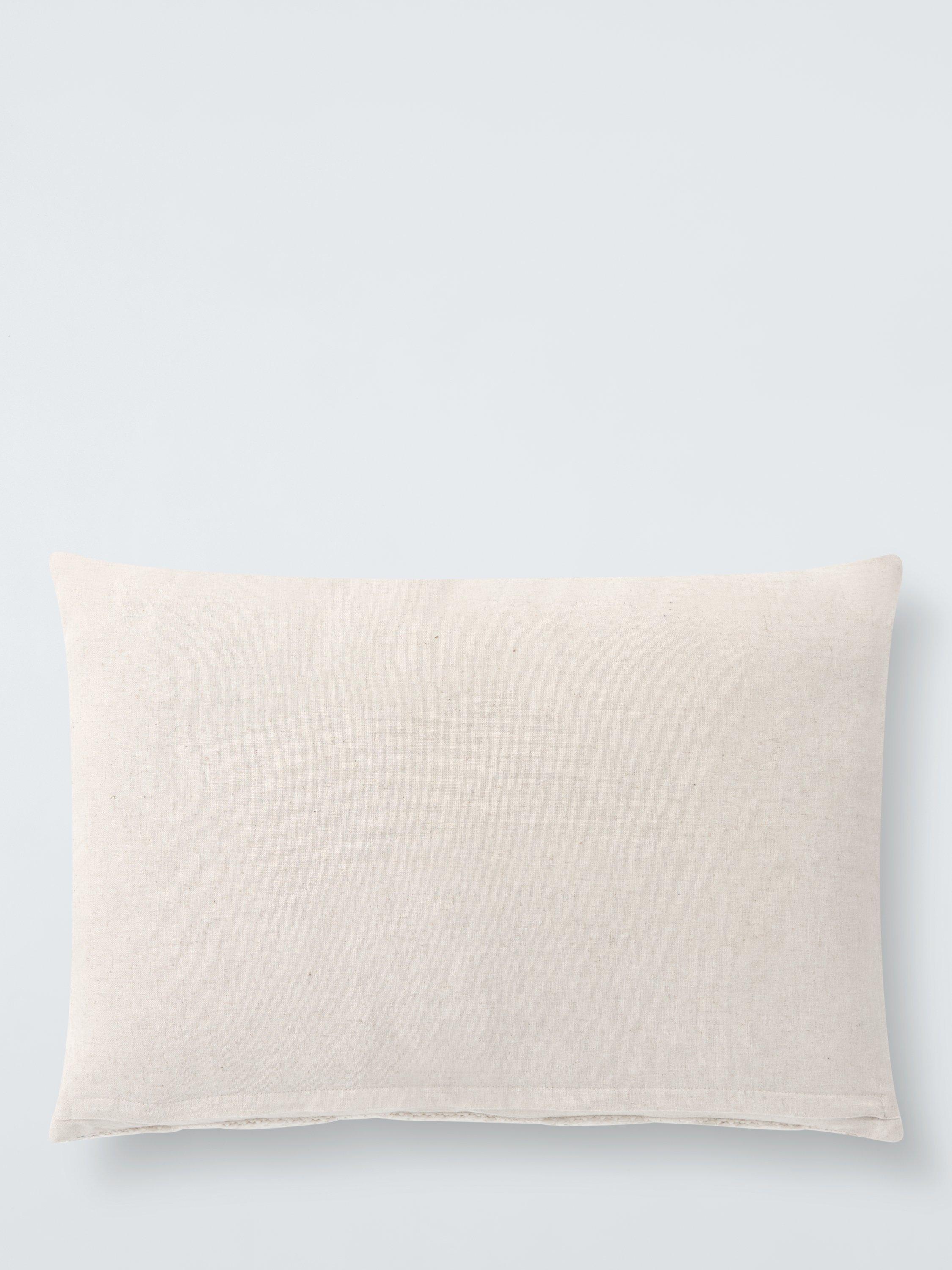 John Lewis natural rib and loop cushion 40x60cm - British product
