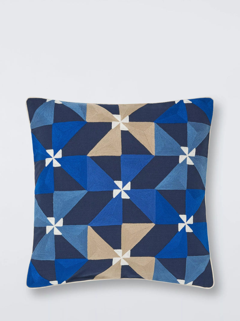 John Lewis Viento cushion indigo 50x50cm, imported from the UK