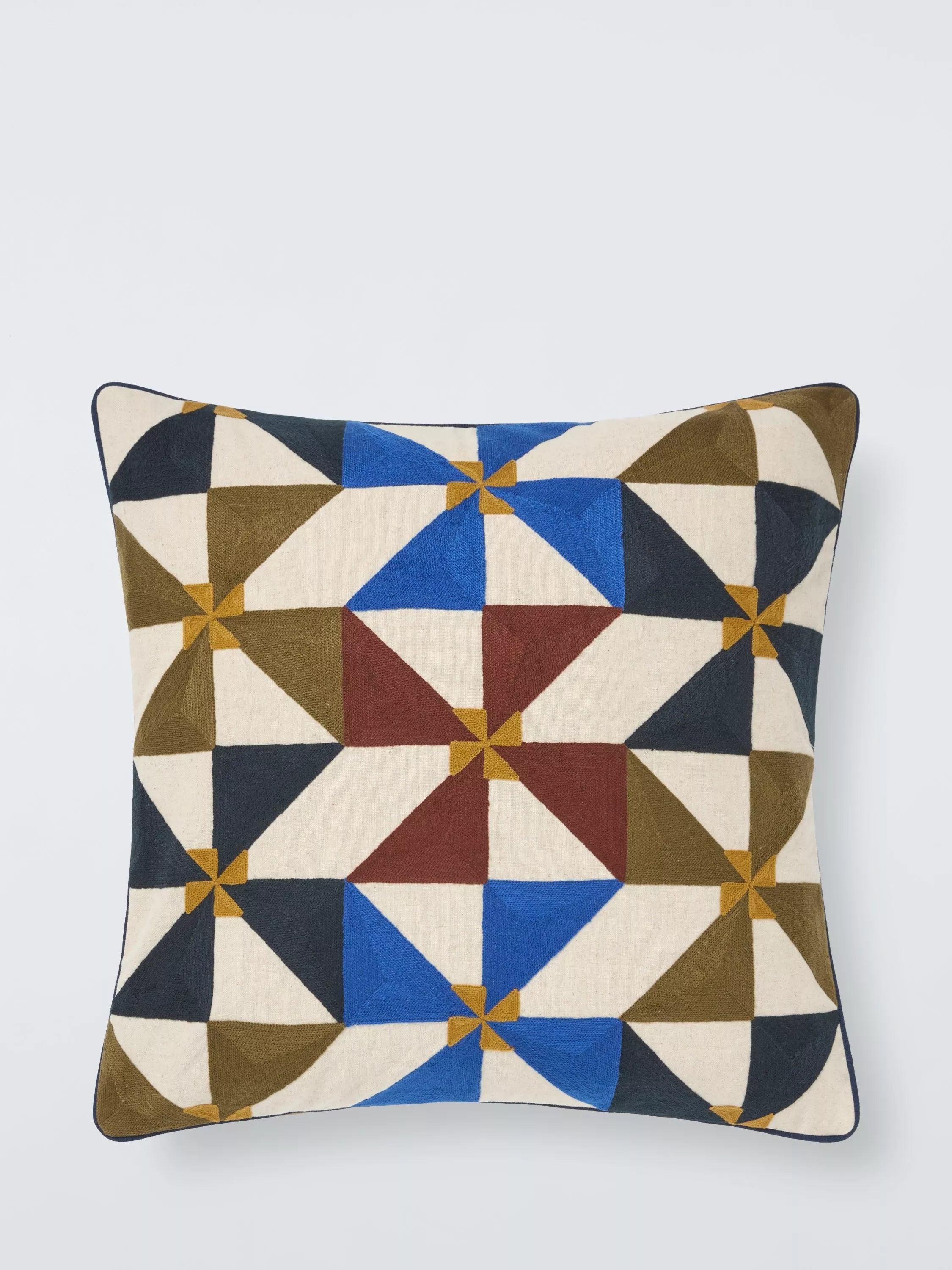 John Lewis Viento Cushion Indigo Scatter Cushion 50x50cm