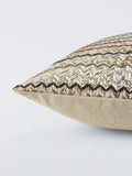 John Lewis embroidered chevron cushion natural multi 40x60cm, imported from the UK