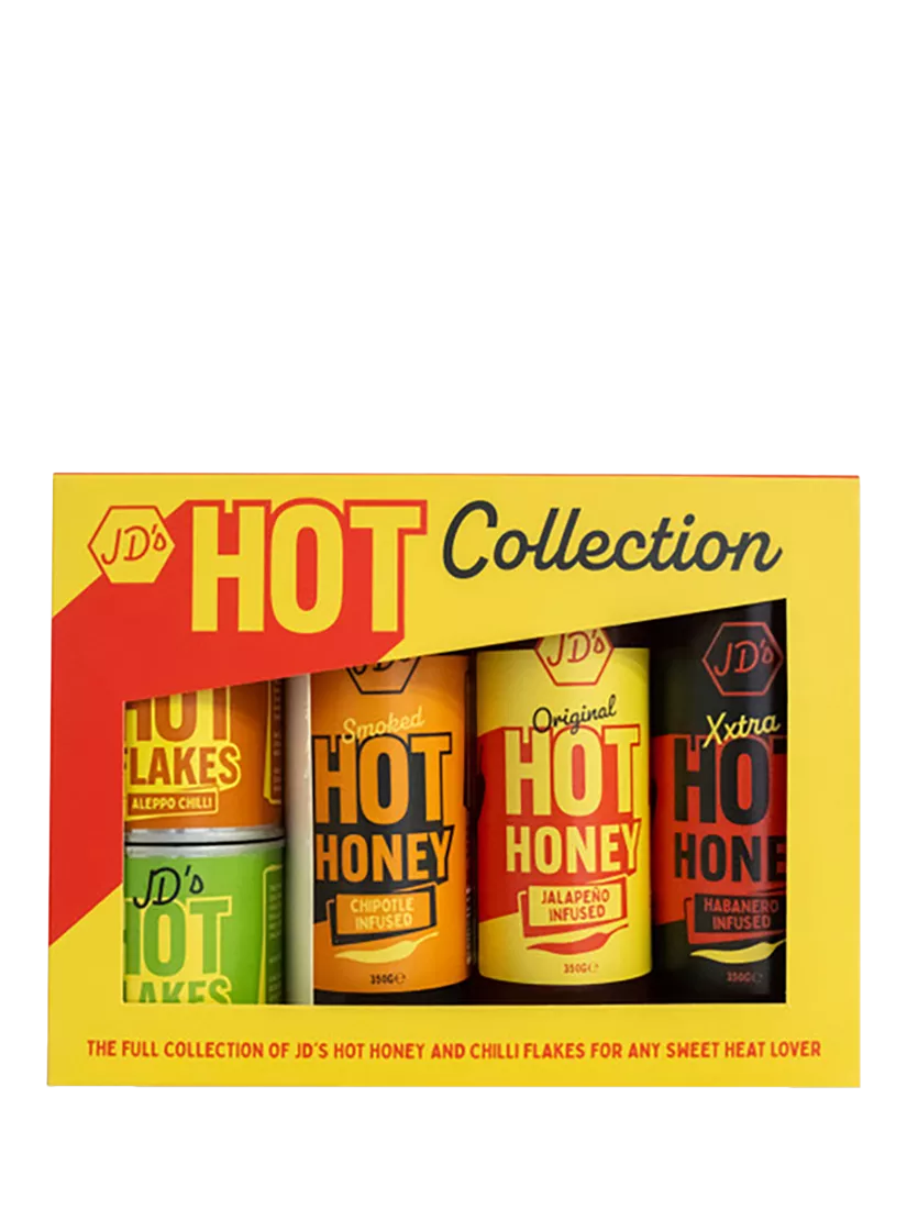 JD's Hot Honey Collection set of three jars (British brand)