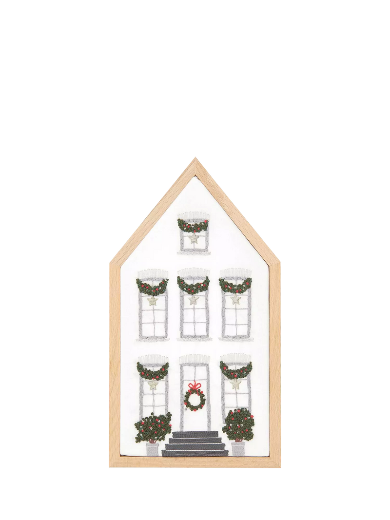 Rico Design Christmas House embroidery kit, imported from the UK