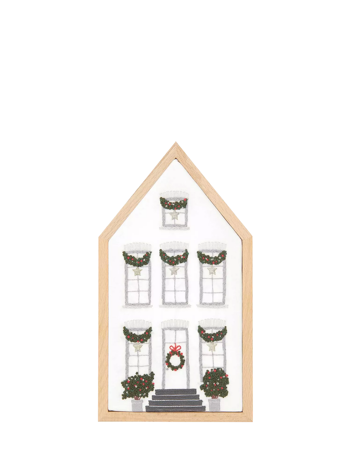 Rico Design Christmas House embroidery kit, imported from the UK