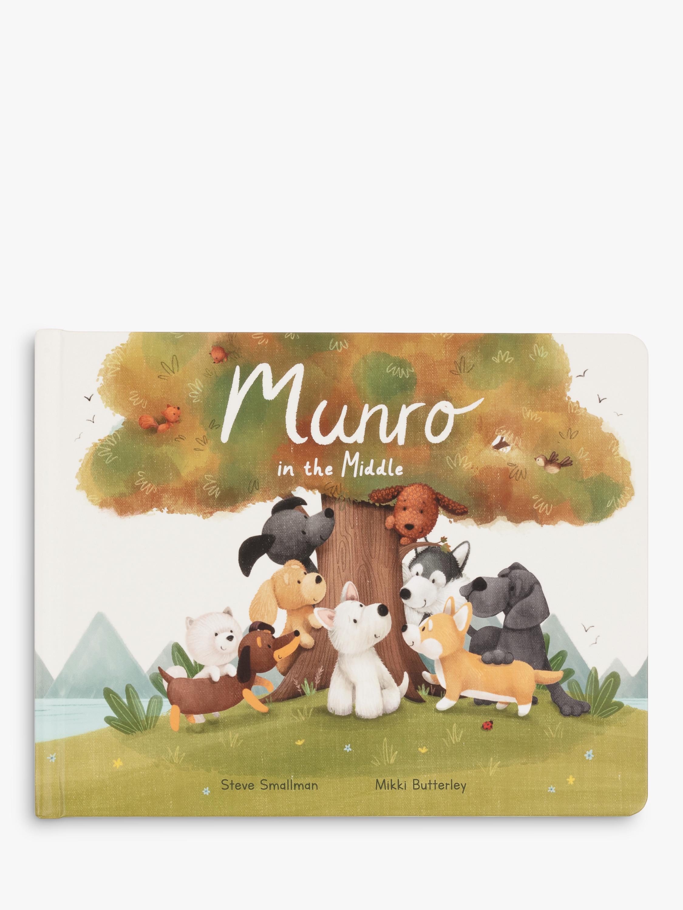 Jellycat Munro in the Middle children's book, UK version