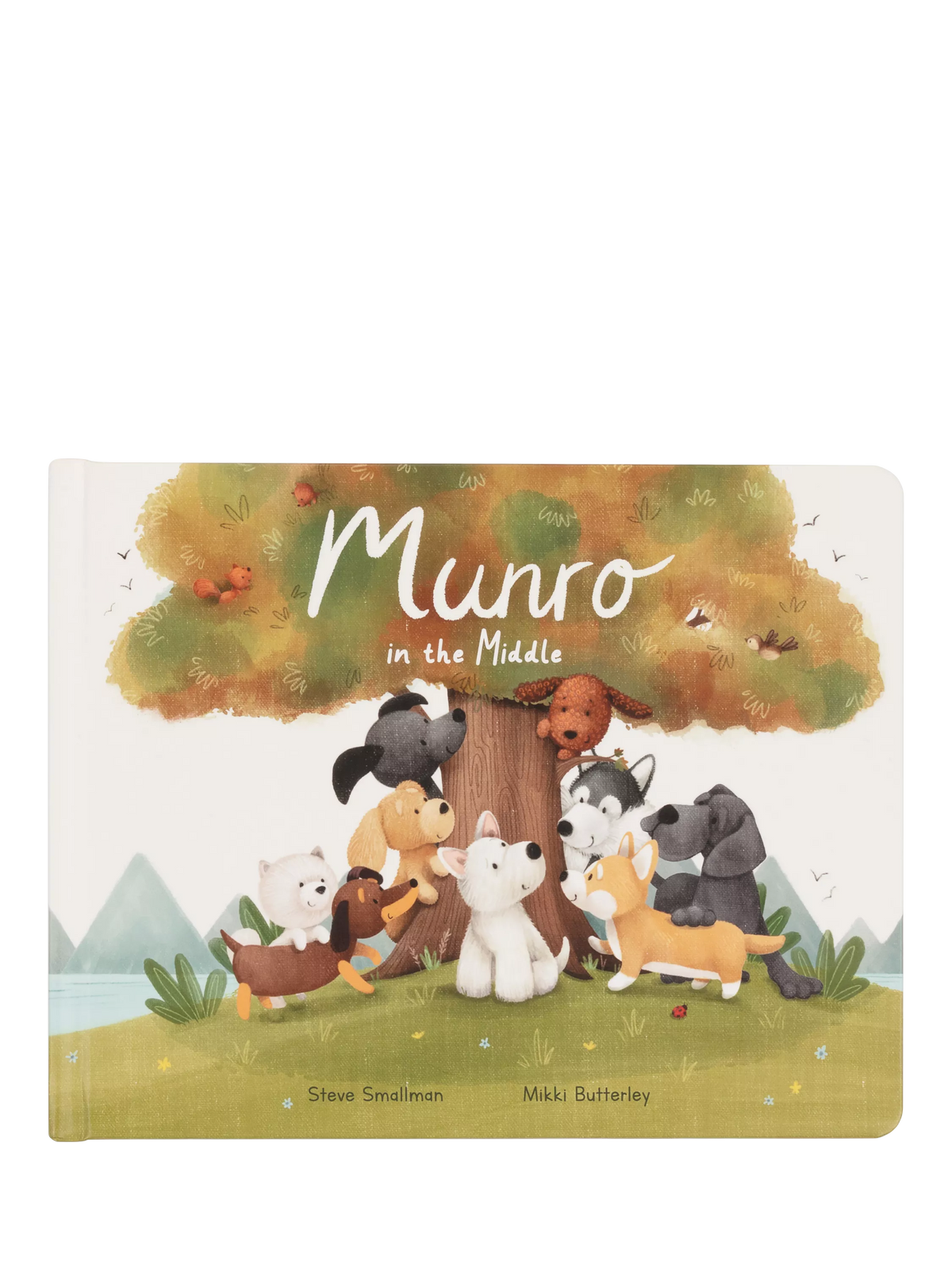 Jellycat Munro in the Middle children's book, UK version