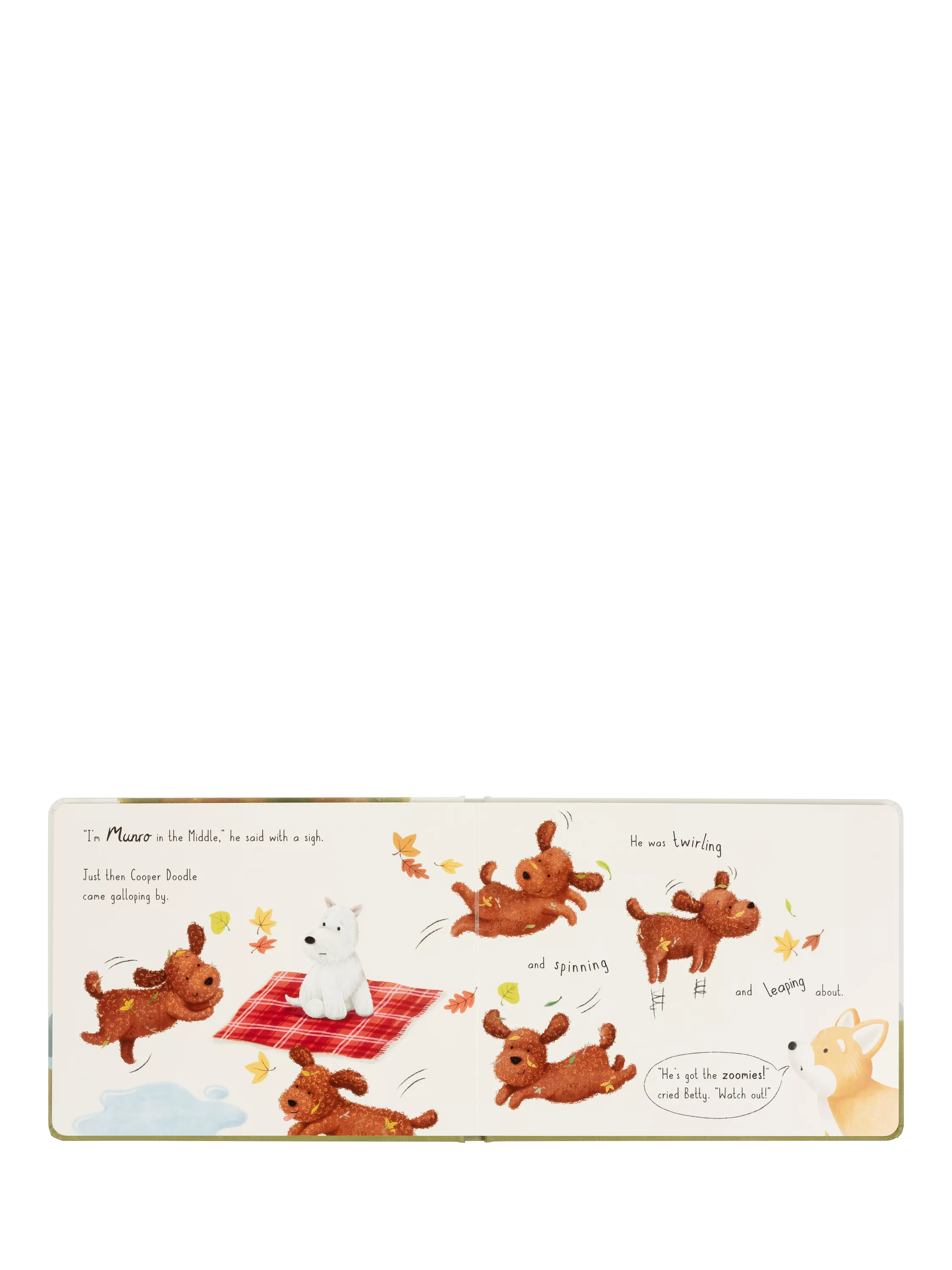Jellycat Munro in the Middle children's book, UK version