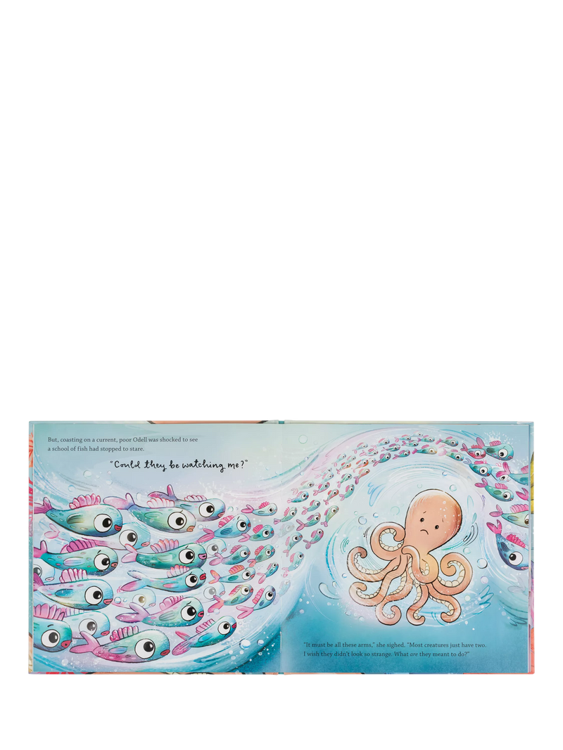 Jellycat children's book Odell's Amazing Arms - British product
