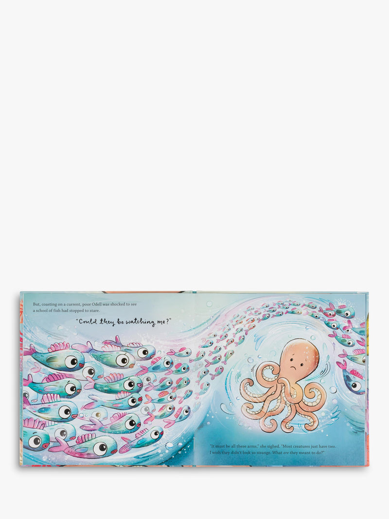 Jellycat children's book Odell's Amazing Arms - British product