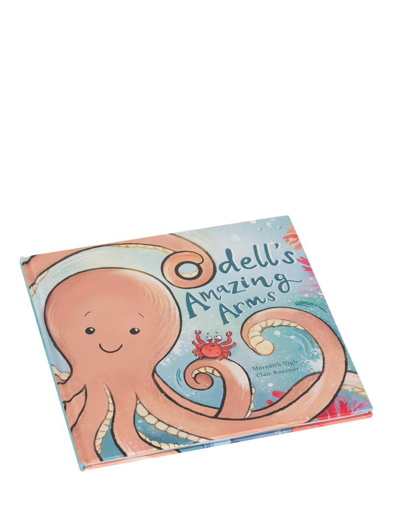 Jellycat children's book Odell's Amazing Arms - British product