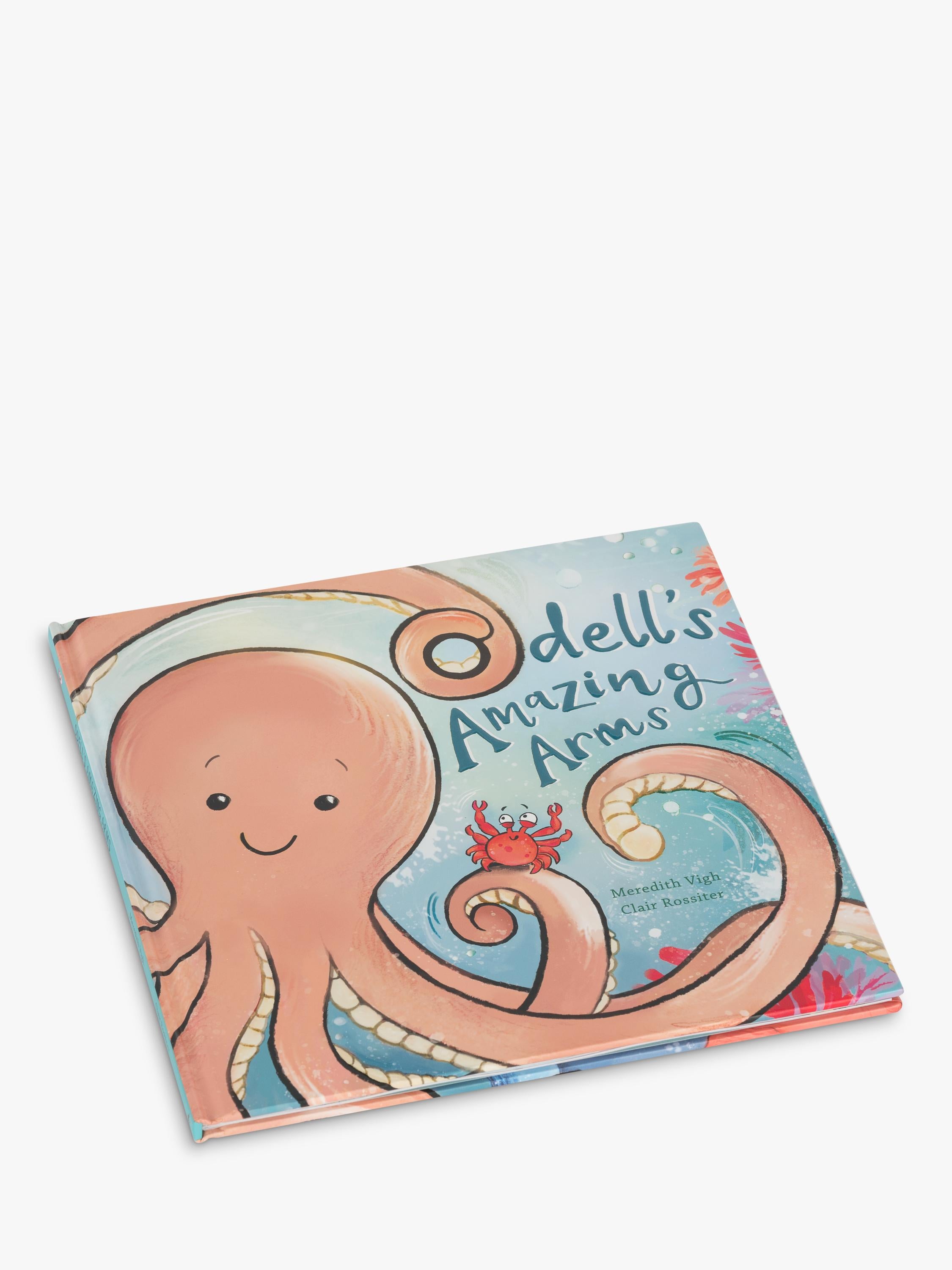Jellycat children's book Odell's Amazing Arms - British product