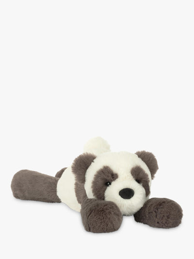 Panda kosedyr med kremfarget hale og semsket nese