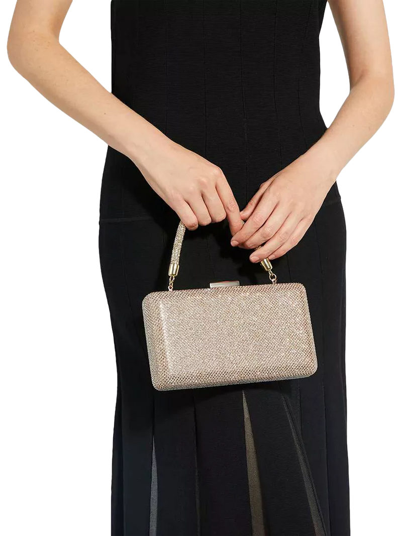 Dune London gold diamante handle clutch bag, imported from the UK