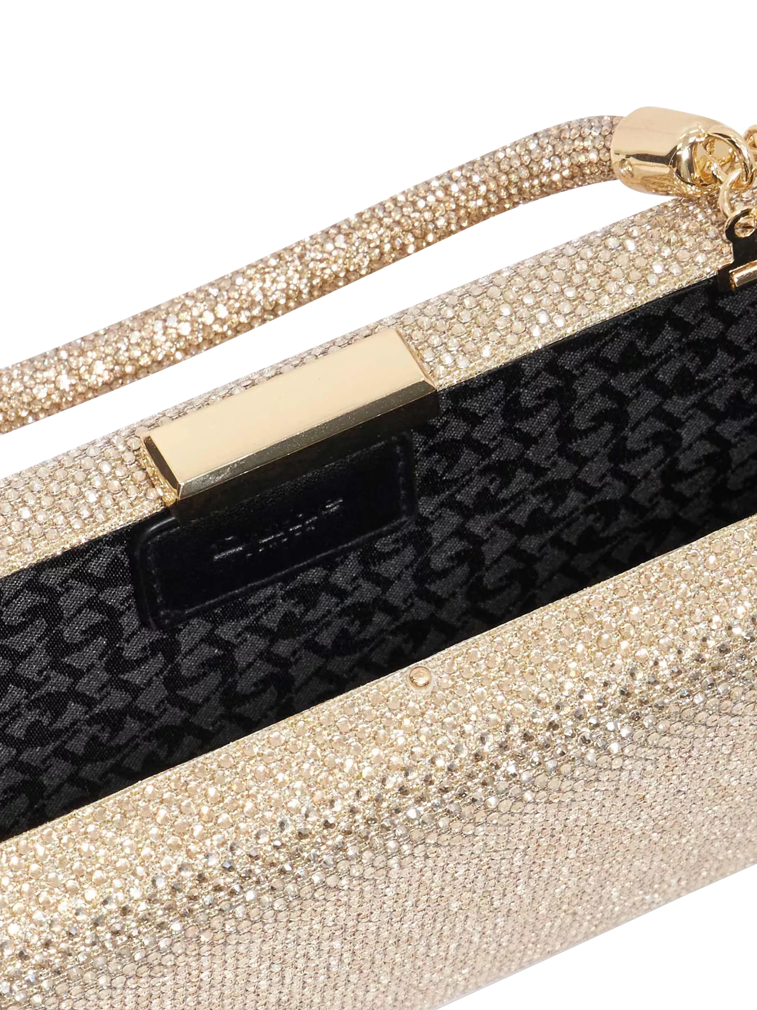 Dune London gold diamante handle clutch bag, imported from the UK